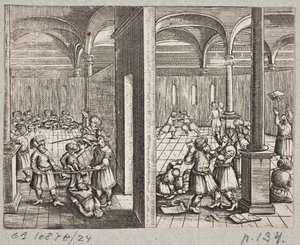 Illustration pour Adam Olearius, "Persianischer Rosenthal von einem Sinnreichen Poeten Schich Saadi [...]", Schleswig 1660 - J. Muller