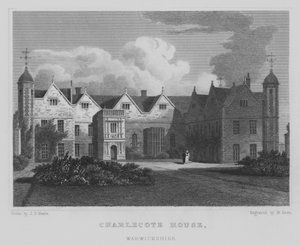 Charlecote House, Warwickshire (gravure) - John Preston Neale
