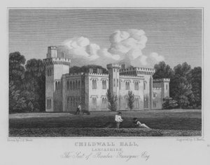 Childwall Hall, Lancashire, résidence de Bamber Gascoyne, Esquire - John Preston Neale