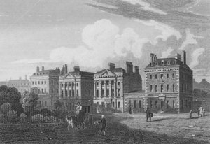 Côté nord de Cavendish Square, Londres - John Preston Neale