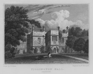 Tissington Hall, Derbyshire (gravure)