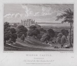 Château de Wilton, Yorkshire, la résidence de Sir John Lowther - John Preston Neale