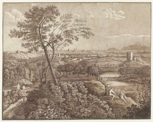 Paysage italien autour de Rome