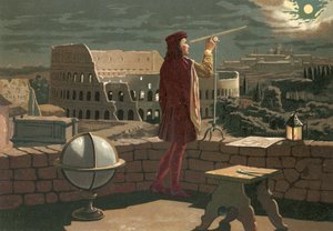 Copernic observant à Rome une éclipse de la lune