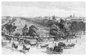 Hyde Park, Sydney, Nouvelle-Galles du Sud, Australie, 1886