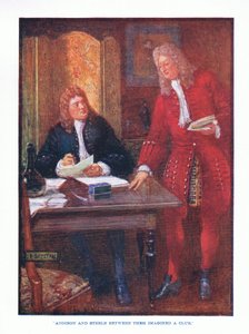 Addison et Steele ont imaginé un club, de Littérature anglaise pub. par T C & EC Jack, vers 1920 - J. R. Skelton