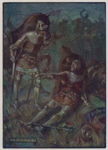 Mort de James, 2e comte de Douglas, combattant les Anglais à la bataille d