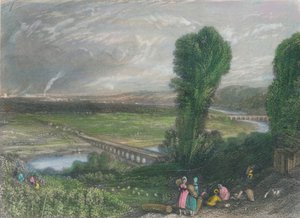 Ponts de Saint-Cloud et Sèvres, vers 1835