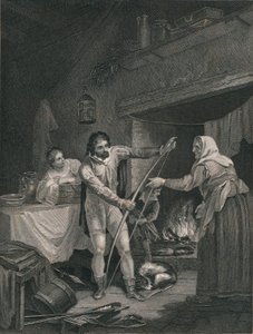 Alfred dans le cottage du vacher, milieu du 19e siècle
