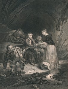 Chas. Edward Le Prétendant et Flora Macdonald, milieu du 19ème siècle - J. Rogers