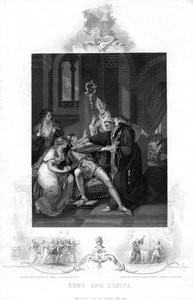 Edwy et Elgiva, 19ème siècle - J. Rogers