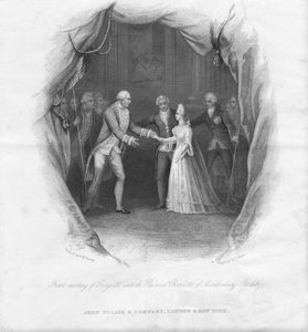 Première rencontre de George III avec la princesse Charlotte, 1761, milieu du 19e siècle