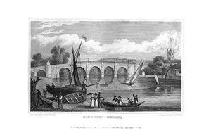 Pont de Kingston, Londres, 1829 - J. Rogers