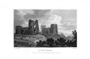 Château de Pevensey, Pevensey, East Sussex, 1829