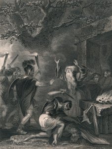 Le Massacre des druides, milieu du XIXe siècle - J. Rogers
