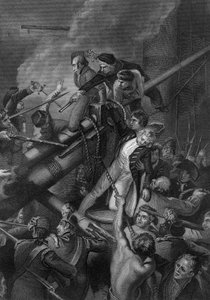 La mort du capitaine Faulknor, 1795 vers 1857 - J. Rogers