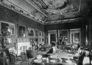 Le salon, Montagu House, 1908 - J Russell and Sons