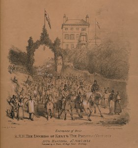 Entrée de leurs A.S.S. La Duchesse de Kent et La Princesse Victoria à Hastings