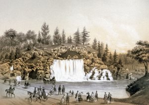 La cascade du Bois de Boulogne - J. Walter