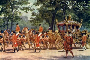 Le carrosse du couronnement, procession du couronnement du roi Édouard VII - J. Williamson