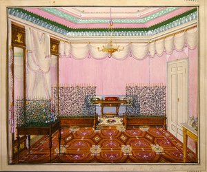 Un bureau néo-classique Biedermeier au Schloss Ballenstedt, Saxe-Anhalt - J. Willing