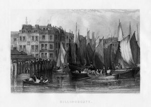 Billingsgate, Londres, 19ème siècle - J. Woods