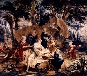 La Découverte de Moïse, réalisée dans les ateliers de Frans et Pieter van de Borcht, vers 1763