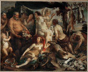 Le repos de Diane chasseresse - Diana se repose après la chasse ... - Jacob (studio of) Jordaens
