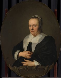 Portrait de Sara de Bie, deuxième épouse de Jan Lutma - Jacob Adriaensz. Backer