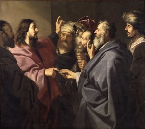 Le paiement du tribut - Jacob Adriensz Backer