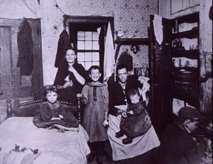 Bidonville, New York vers 1905 (photo en noir et blanc) - Jacob August Riis