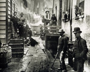 Vue de Little Italy, Mulberry Street, New York, USA, vers 1890 - Jacob August Riis