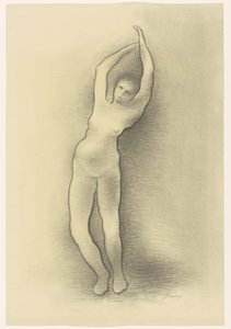 Femme nue debout - Jacob Bendien (signed by artist)