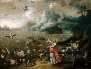 La genèse : création des oiseaux et des poissons