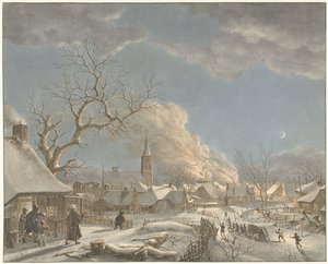 Hiver, nuit et feu (Les quatre saisons, moments de la journée et éléments)