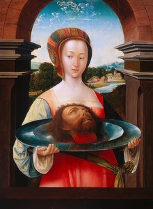 Salomé avec la tête de Jean-Baptiste - Jacob Cornelisz van Oostsanen