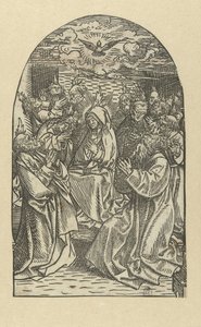Effusion du Saint-Esprit (La Vie de Marie) - Jacob Cornelisz van Oostsanen