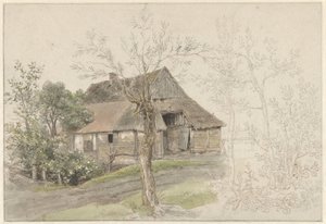 Maison de paysan avec des arbres à Delden - Jacob Ernst Marcus