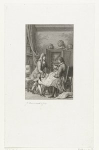 Tsar Pierre le Grand et le maire Nicolaes Witsen étudiant une carte, 1814 - Jacob Ernst Marcus