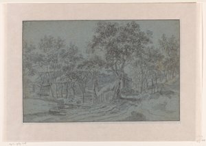 Ferme entre les arbres - Jacob Esselens