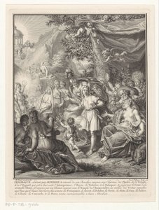 Représentation allégorique avec Télémaque et Minerve - Jacob Folkema