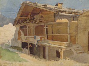 Ferme en construction, 1829 - Jacob Gensler