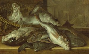 Nature morte de poissons