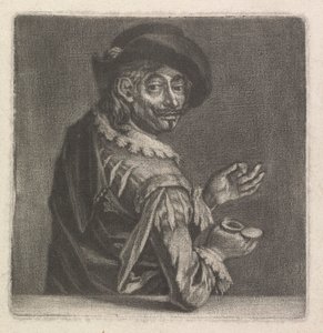 Homme prenant du tabac à priser