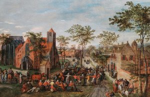 Fête de village, années 1580 - Jacob Grimmer