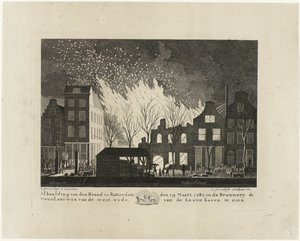 Incendie de la brasserie De Twee Leeuwen à Rotterdam, 1782