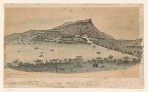 Vue de la plantation Plantersrust à Curaçao - Jacob Hendrik van de Poll (signed by artist)
