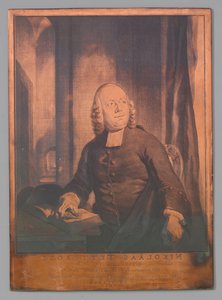 Portrait de Nicolaas van Tetterode - Jacob Houbraken (signed by artist)