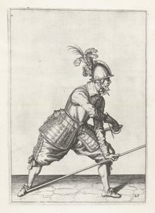 Soldat avec lance dégainant son épée, c.1600 - Jacob II de Gheyn