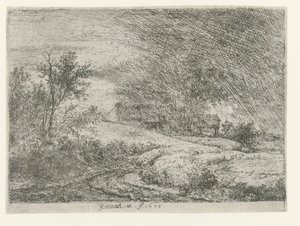 Paysage avec une ferme - Jacob van Ruisdael